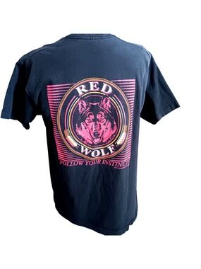 Vintage T-shirt Single Stitch Large 1994 Red Wolf Beer Anheuser-Busch